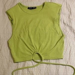 Green Shein Crop Top with Strap